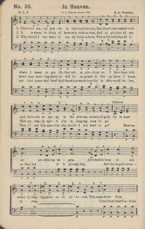 Winning Praise: a choice collection of sacred songs page 37