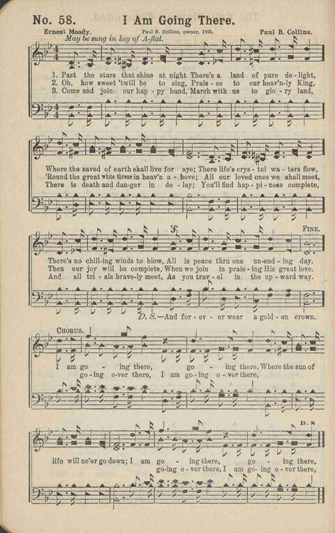 Winning Praise: a choice collection of sacred songs page 61