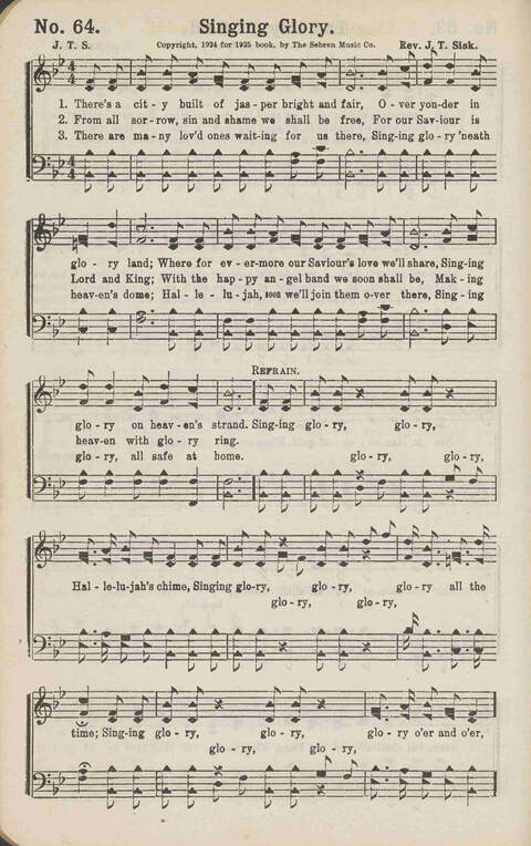 Winning Praise: a choice collection of sacred songs page 67