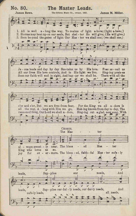 Winning Praise: a choice collection of sacred songs page 83