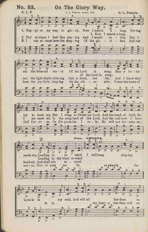 Winning Praise: a choice collection of sacred songs page 87
