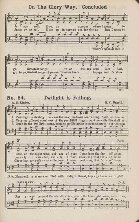 Winning Praise: a choice collection of sacred songs page 88