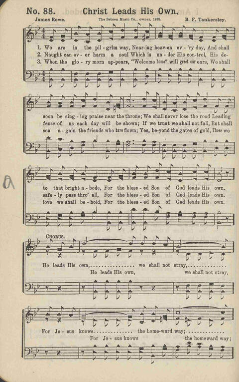 Winning Praise: a choice collection of sacred songs page 93
