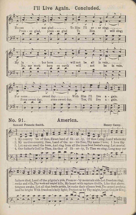 Winning Praise: a choice collection of sacred songs page 96