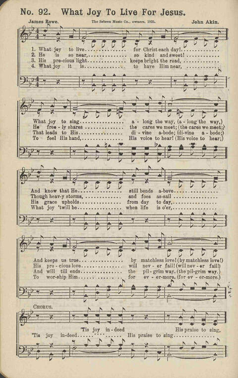 Winning Praise: a choice collection of sacred songs page 97