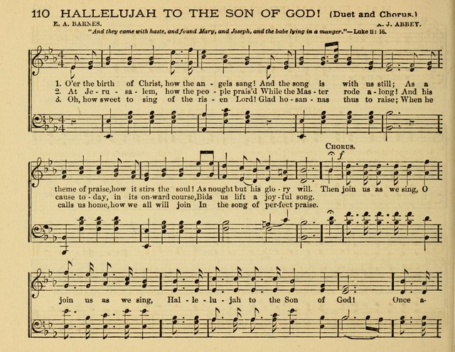 White Robes for the Sunday School: a choice new collection of songs, quartets, and choruses for Sunday-Schools, devotional meetings, and the home circle page 110