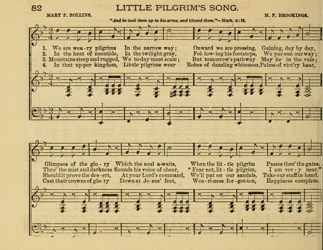 White Robes for the Sunday School: a choice new collection of songs, quartets, and choruses for Sunday-Schools, devotional meetings, and the home circle page 82
