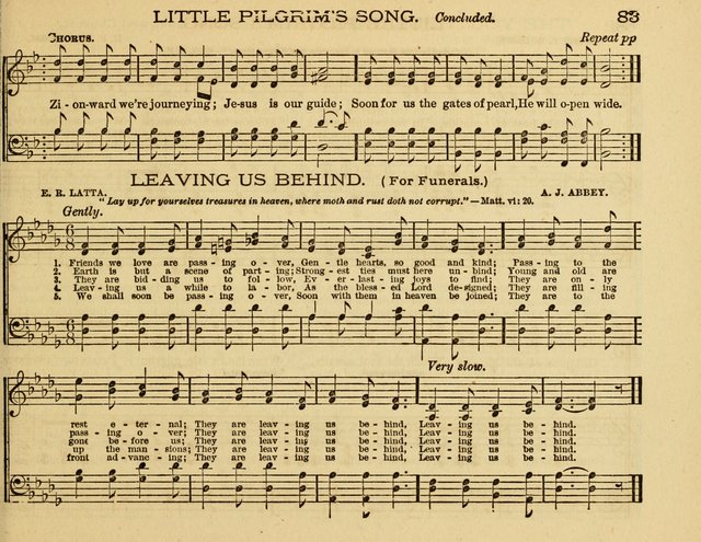 White Robes for the Sunday School: a choice new collection of songs, quartets, and choruses for Sunday-Schools, devotional meetings, and the home circle page 83