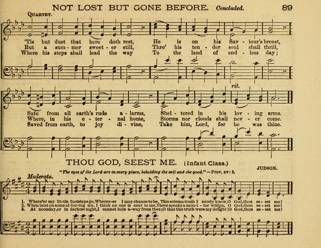 White Robes for the Sunday School: a choice new collection of songs, quartets, and choruses for Sunday-Schools, devotional meetings, and the home circle page 89