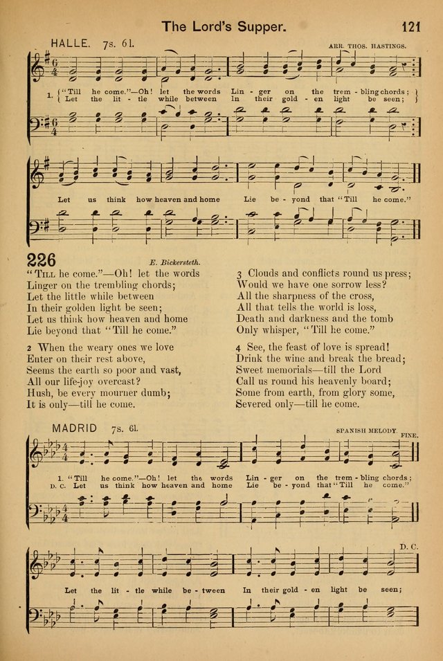 Worship in Song: a selection of hymns and tunes for the Service of the Sanctuary  page 121