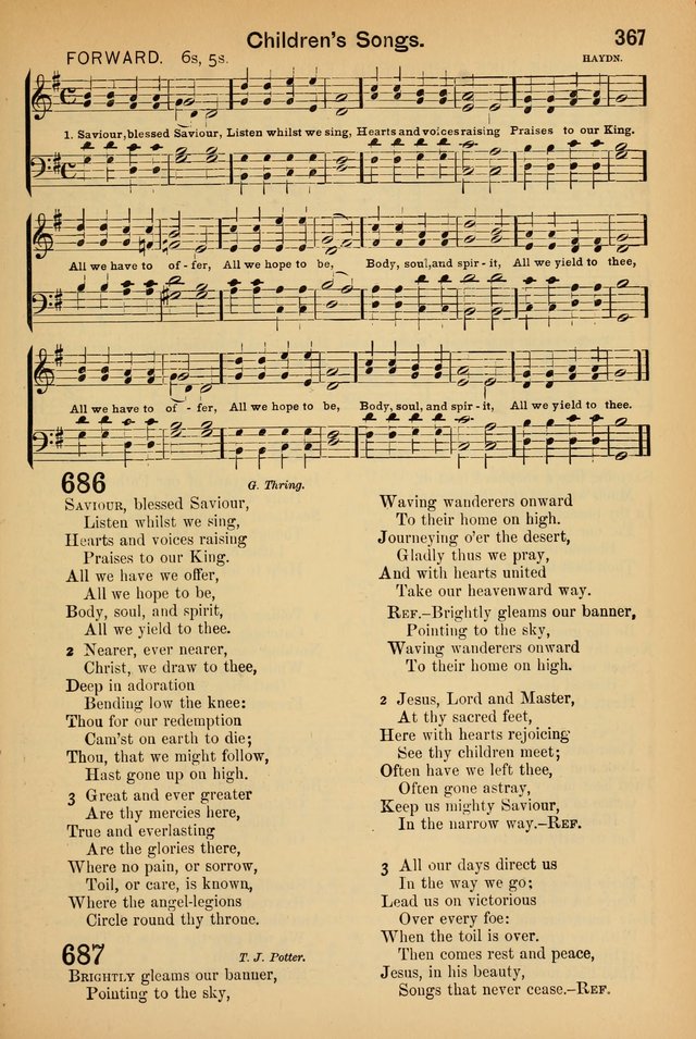 Worship in Song: a selection of hymns and tunes for the Service of the Sanctuary  page 367