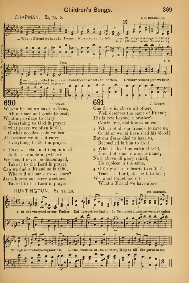 Worship in Song: a selection of hymns and tunes for the Service of the Sanctuary  page 369