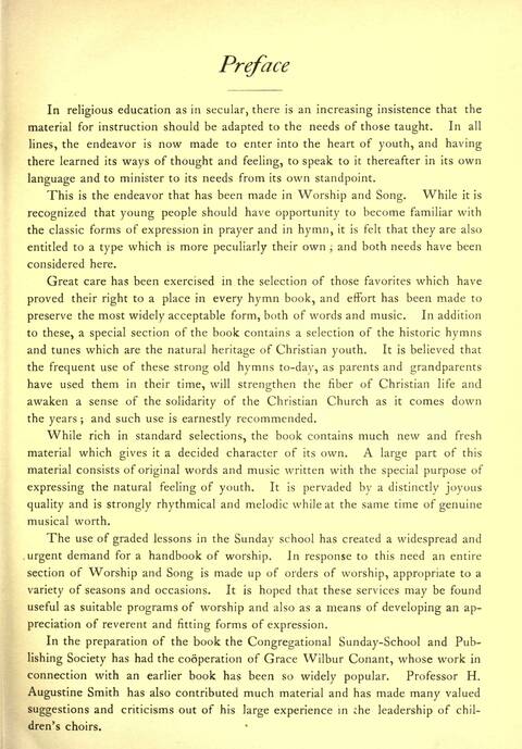 Worship and Song page vi
