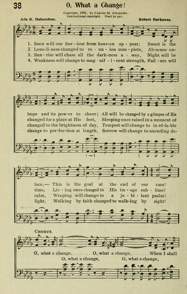 Worship and Service: a Peerless Coillection of New and Standard Gospel Songs and Hymns for Church, Bible School and Evangelistic Meetings page 39