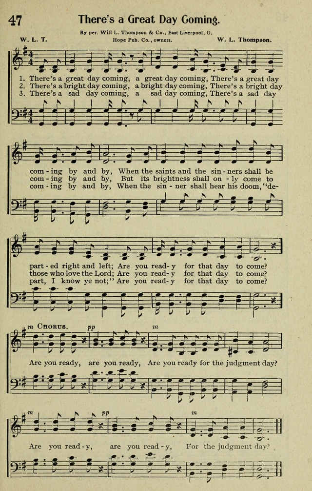 Worship and Service: a Peerless Coillection of New and Standard Gospel Songs and Hymns for Church, Bible School and Evangelistic Meetings page 48