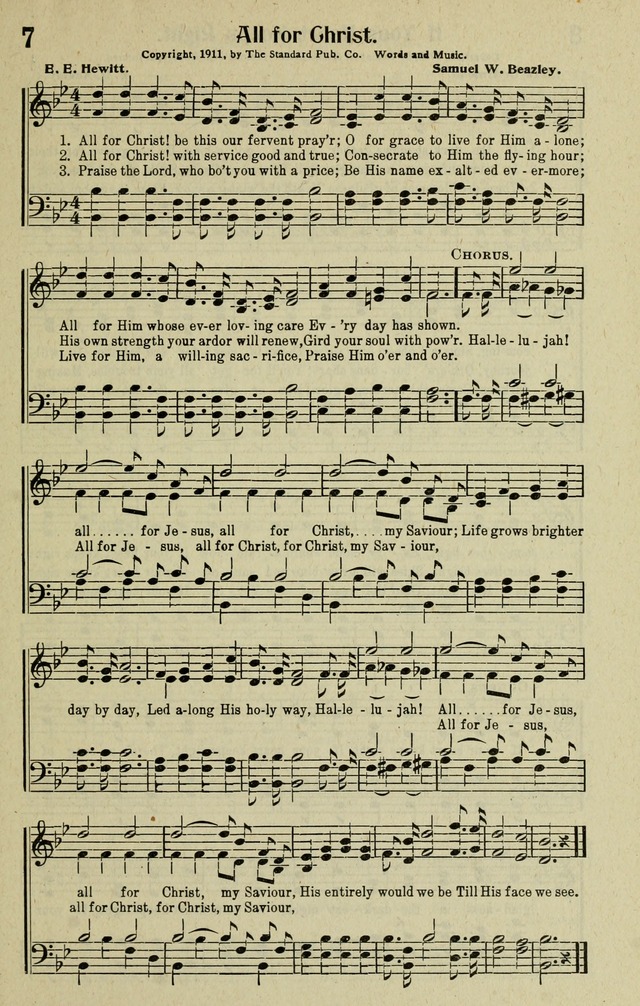 Worship and Service: a Peerless Coillection of New and Standard Gospel Songs and Hymns for Church, Bible School and Evangelistic Meetings page 8