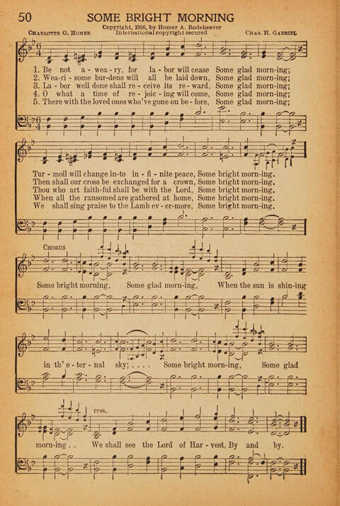 Worship in Song: an all purpose song book for use in the church but especially adapted for use in the Sunday school, missionary, young people