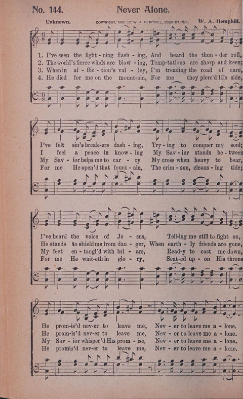 World Wide Revival Songs No. 2: for the Church, Sunday school and Evangelistic Campains page 144