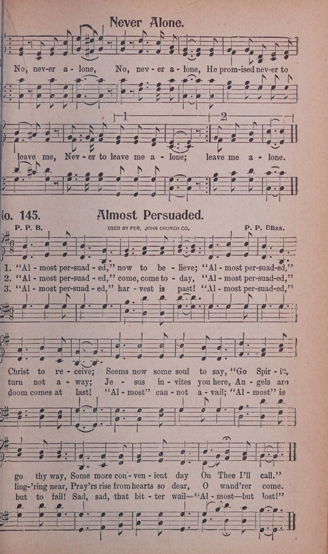 World Wide Revival Songs No. 2: for the Church, Sunday school and Evangelistic Campains page 145