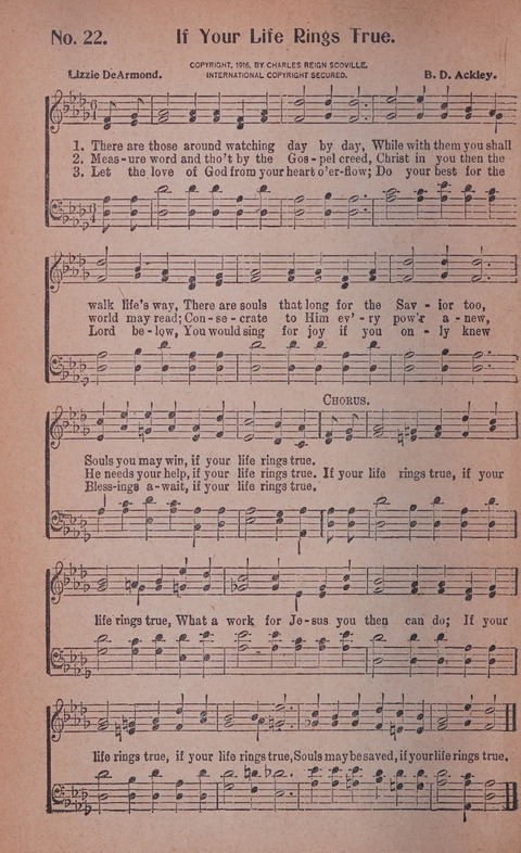 World Wide Revival Songs No. 2: for the Church, Sunday school and Evangelistic Campains page 22