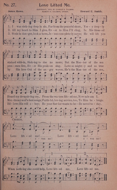 World Wide Revival Songs No. 2: for the Church, Sunday school and Evangelistic Campains page 27