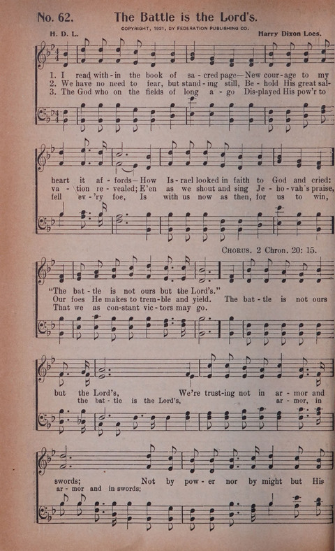 World Wide Revival Songs No. 2: for the Church, Sunday school and Evangelistic Campains page 62