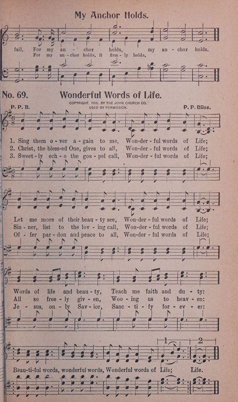 World Wide Revival Songs No. 2: for the Church, Sunday school and Evangelistic Campains page 69