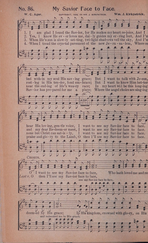 World Wide Revival Songs No. 2: for the Church, Sunday school and Evangelistic Campains page 86