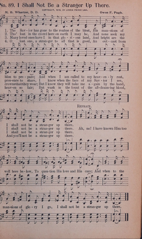World Wide Revival Songs No. 2: for the Church, Sunday school and Evangelistic Campains page 89