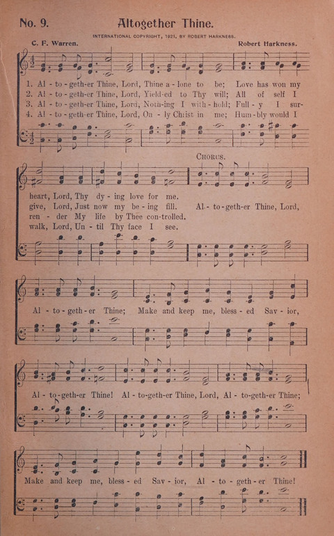World Wide Revival Songs No. 2: for the Church, Sunday school and Evangelistic Campains page 9